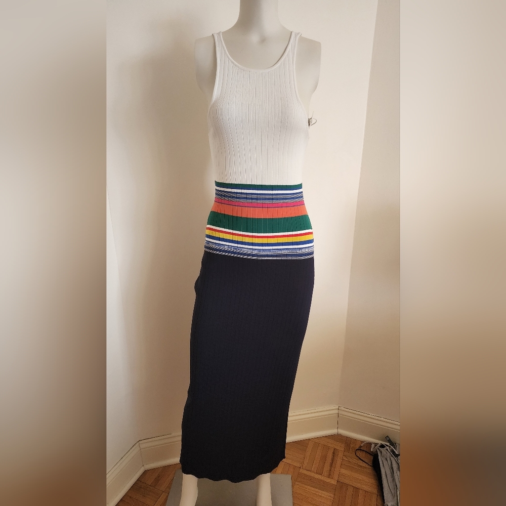 Worn Once STAUD Pink and Blue Maxi Dress
